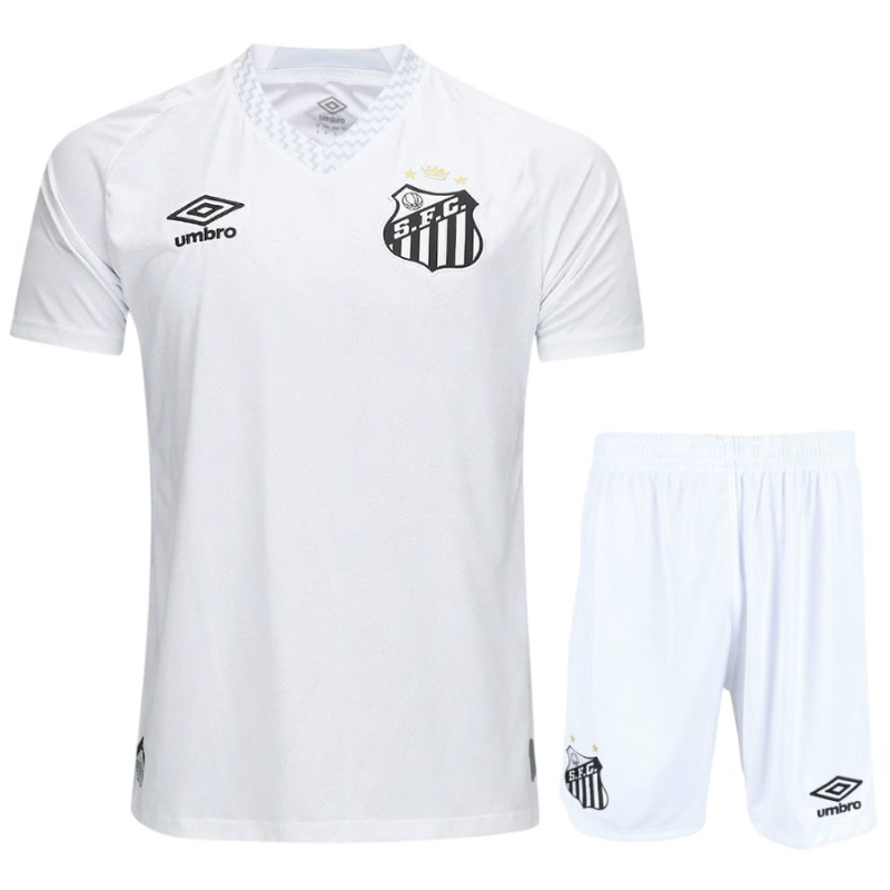 Set Casa Santos 2025/26 per Bambini – Bianco Classico 